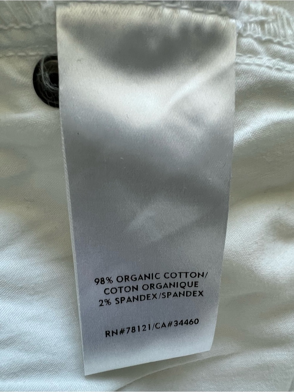 Eileen Fisher Organic Cotton Skinny Ankle Jeans White Size 4 - Picture 10 of 12
